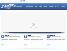 Tablet Screenshot of motivatorscorporate.com